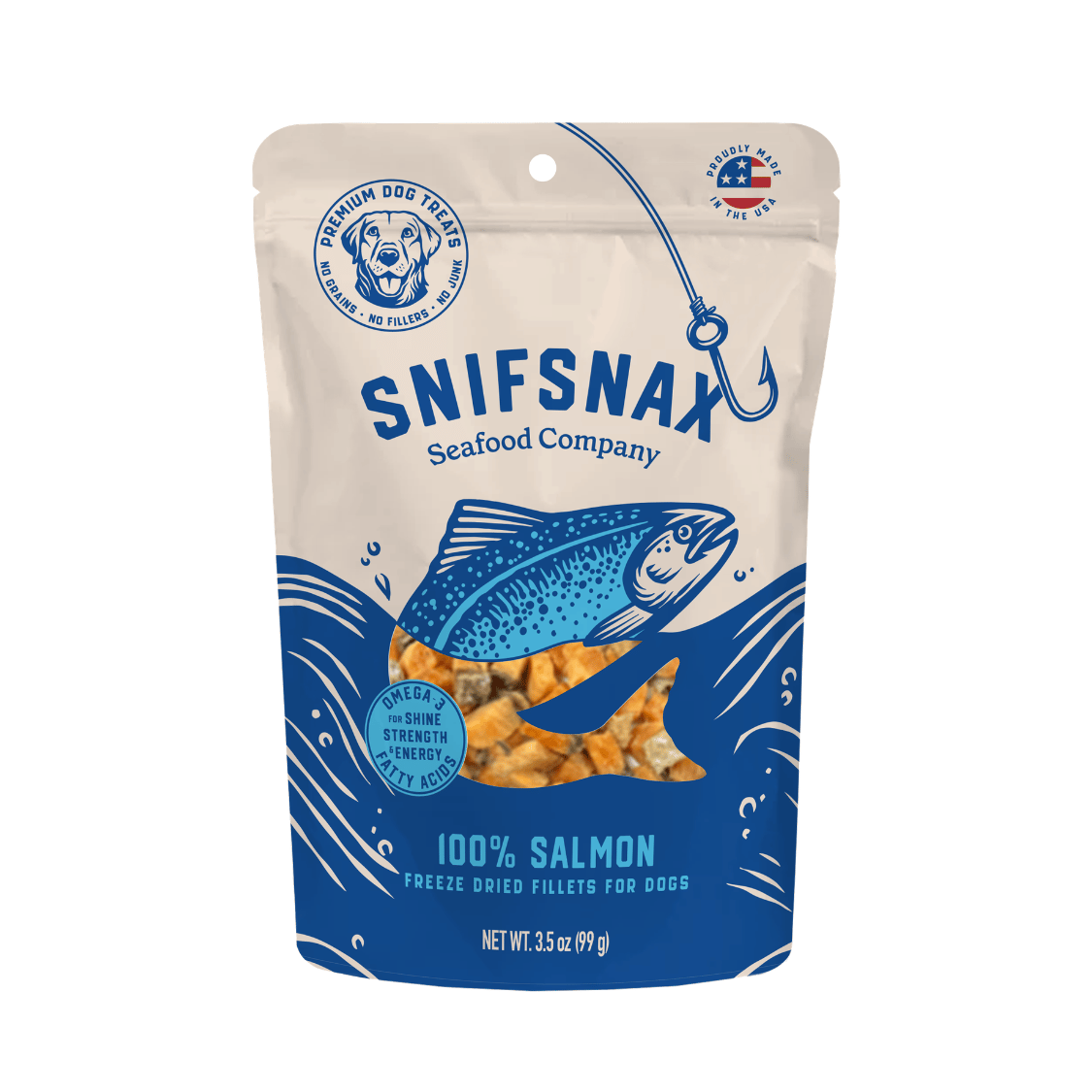 100% Salmon Freeze-Dried Fillets 3-Pack (1.5oz)