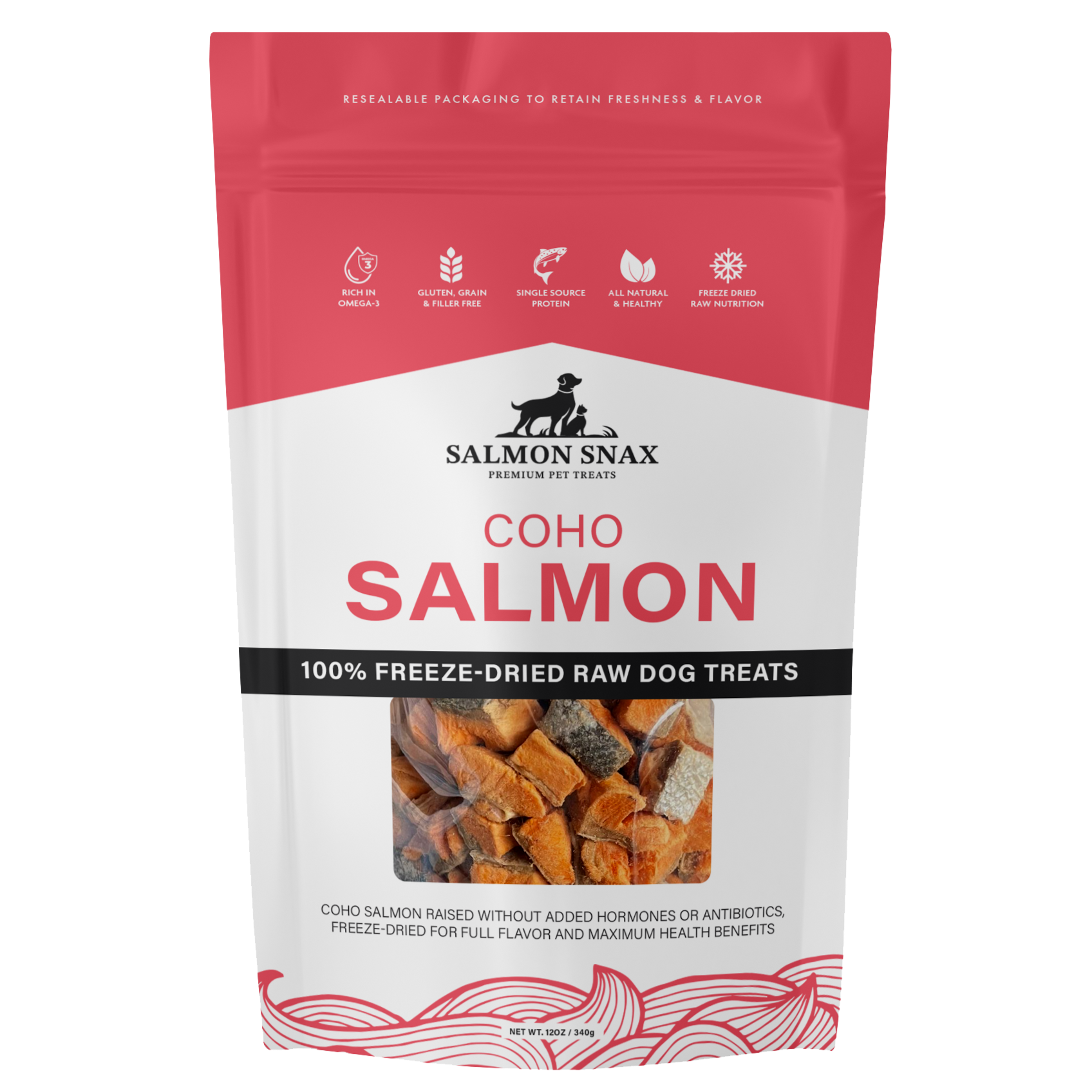 onc merino salmon サイズ3 Freeze-Dried Salmon Dog Treats (12oz) | Snif-Snax – SnifSnax