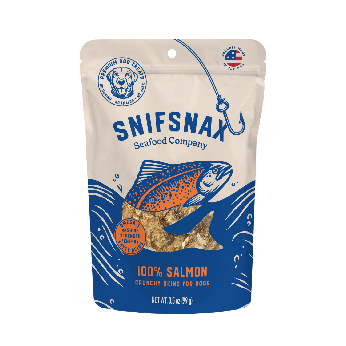 Fresh-Caught Salmon Dog Treats | SnifSnax