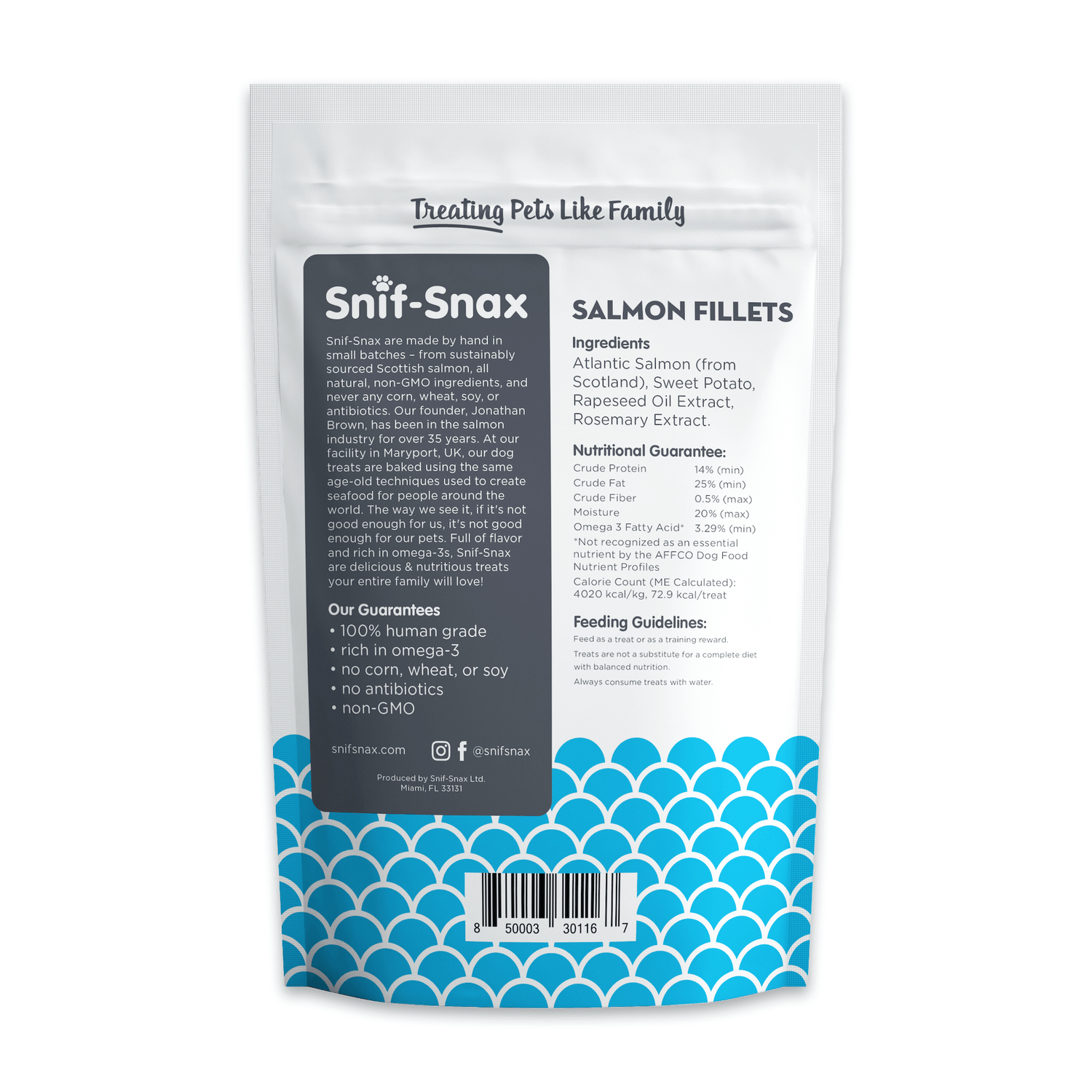 Chewy Salmon & Sweet Potato Fillets 3-Pack (4oz)