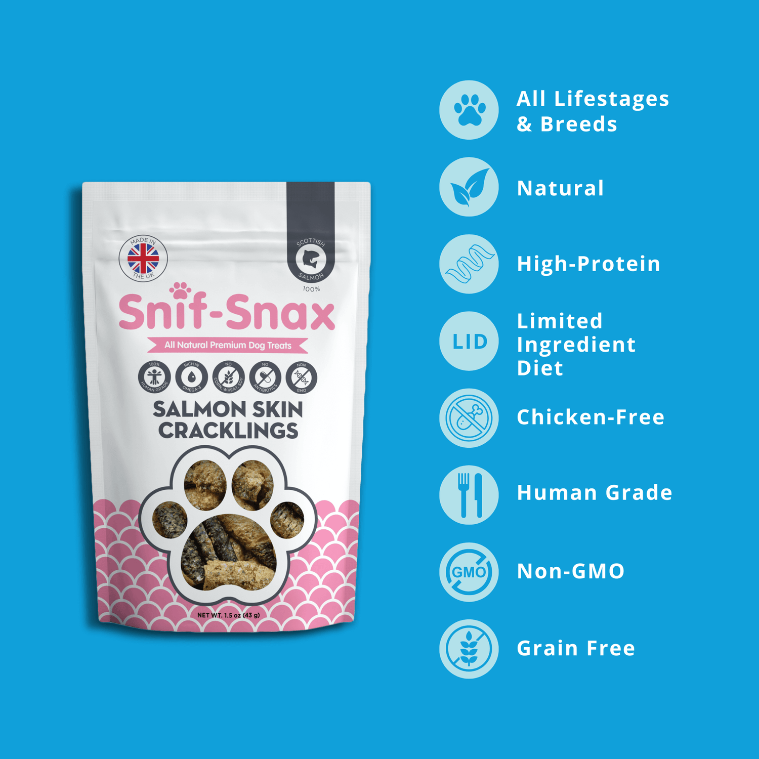 Crispy Salmon Skins (1.5oz) 3-Pack (Sample)