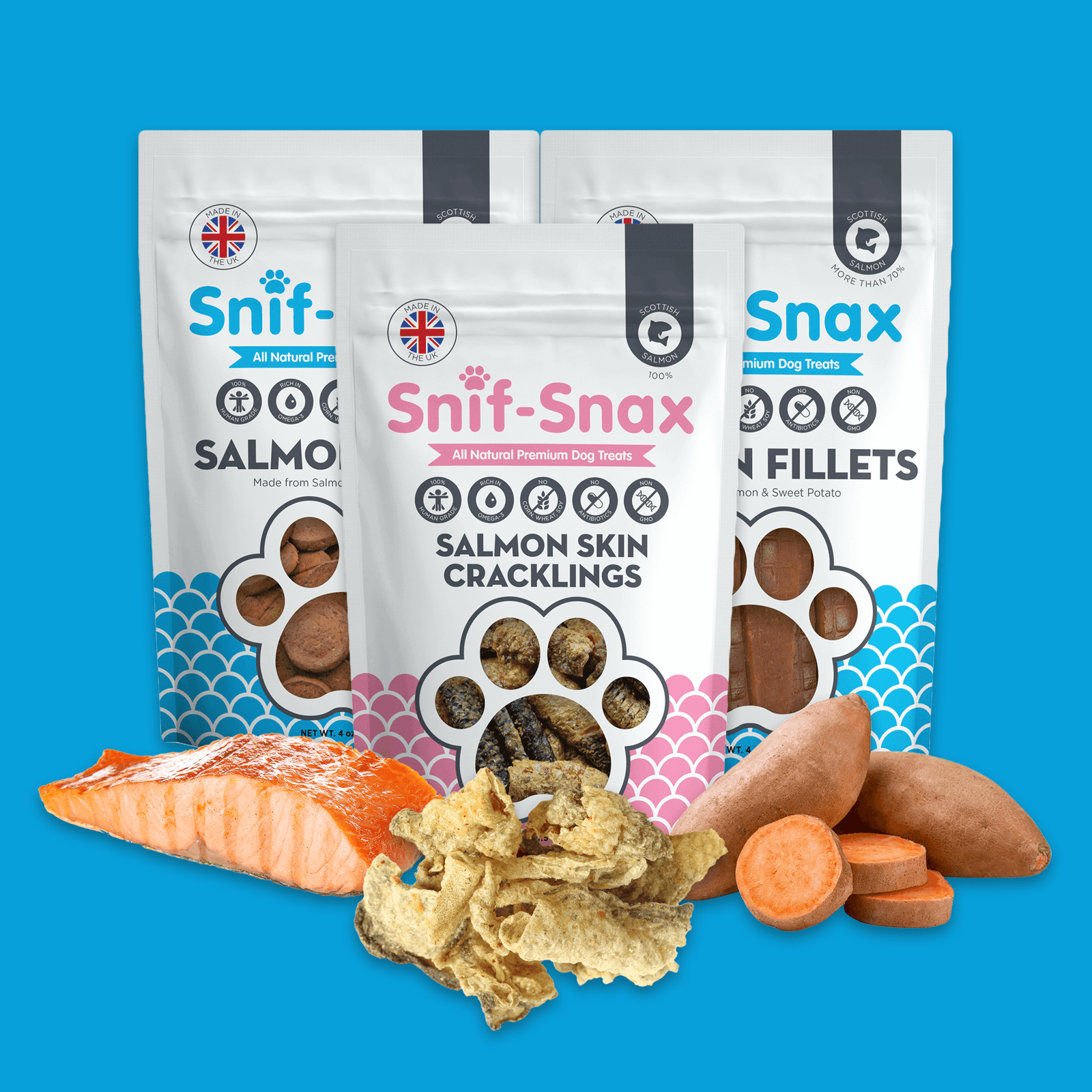 Salmon Treats Variety 3-Pack (Sample)