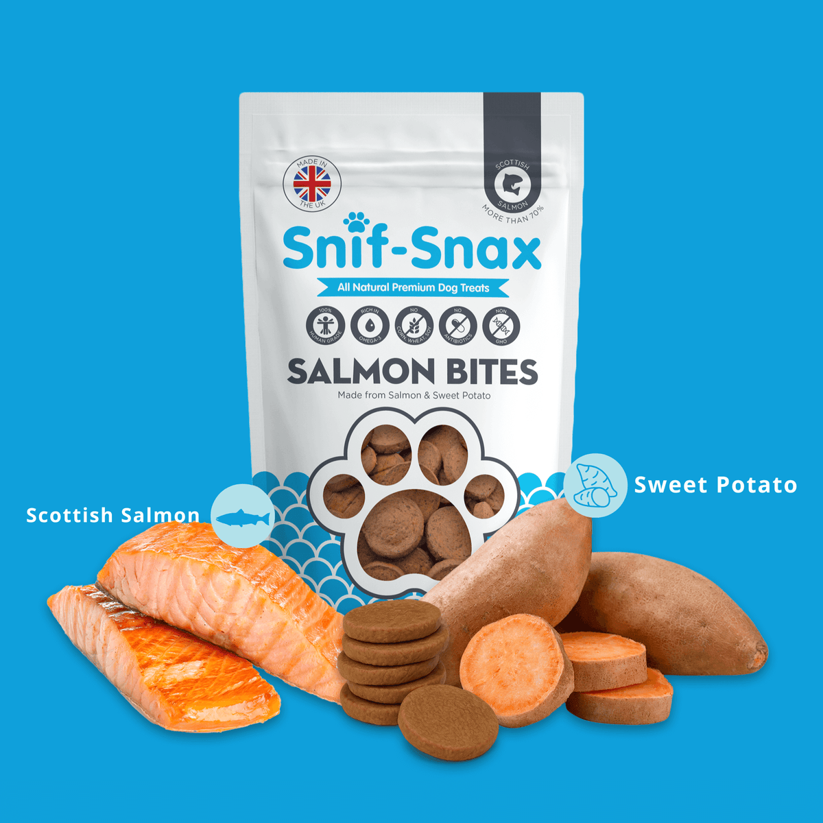 Scottish Salmon Bites (4oz) 3-Pack (Sample)