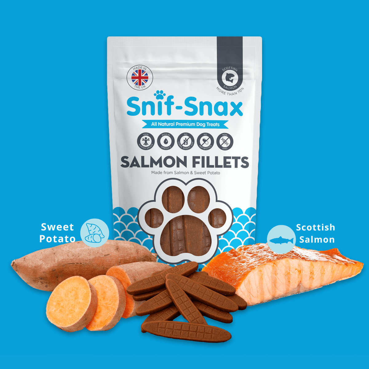 Scottish Salmon Fillets 3-Pack (4oz)