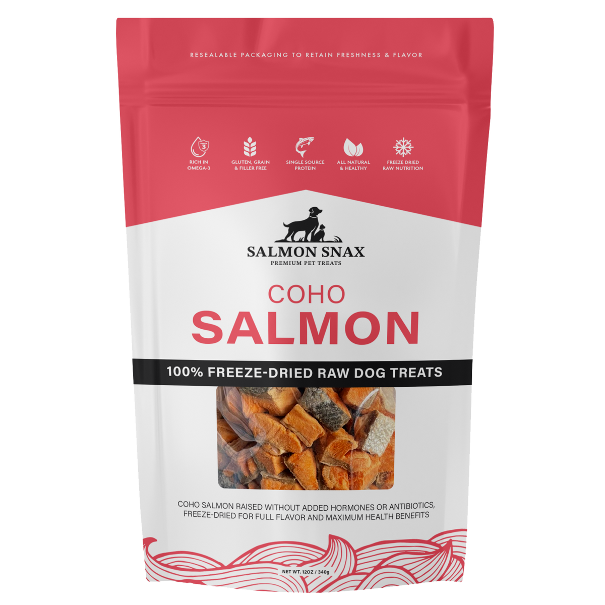 Freeze-Dried Salmon Dog Treats (12oz) | Snif-Snax – SnifSnax