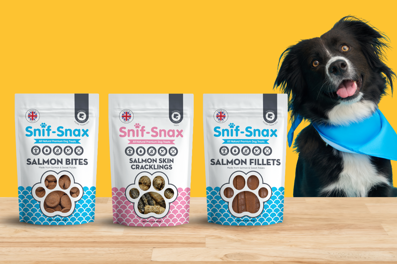 Fresh-Caught Salmon Dog Treats | SnifSnax